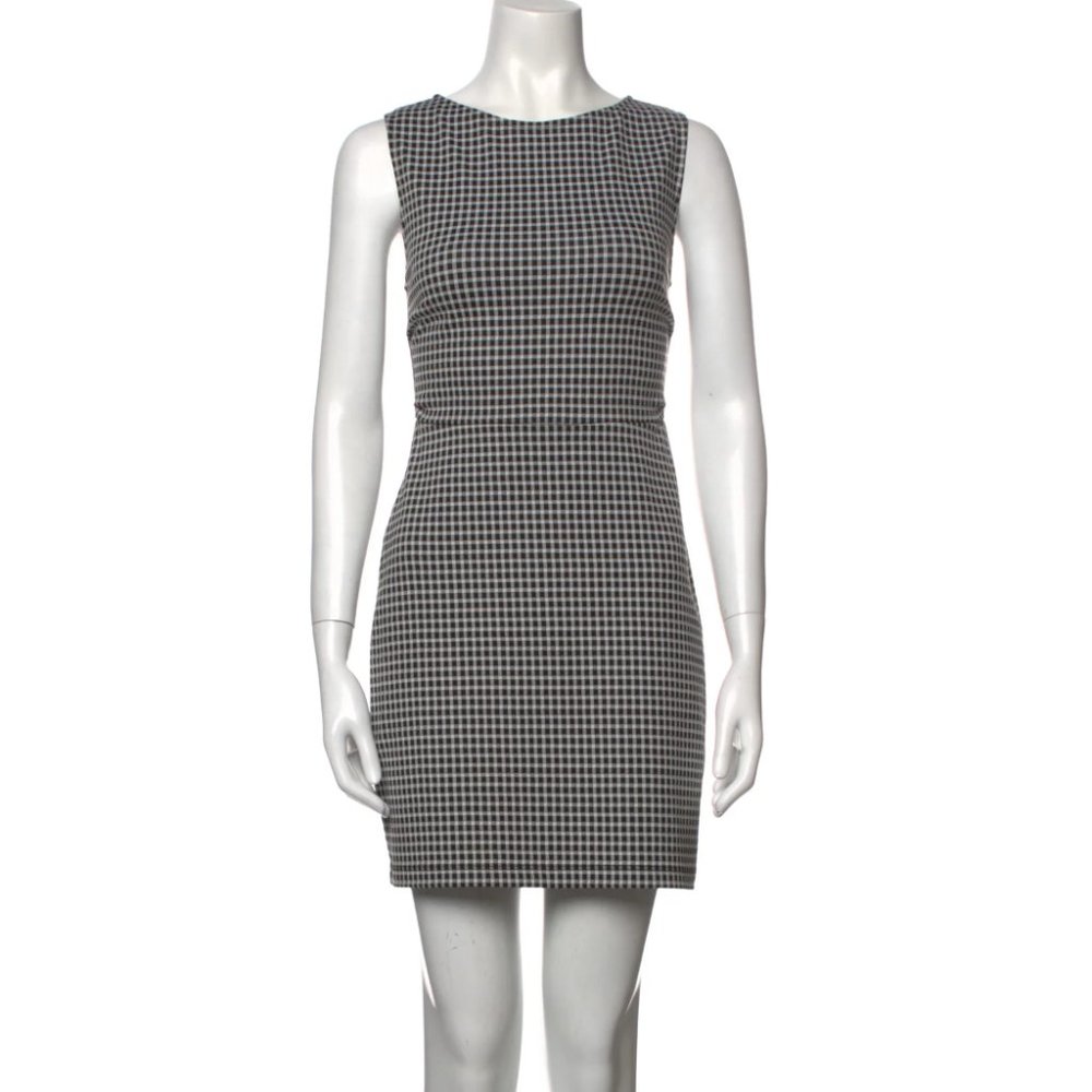 Rachel Comey Siega black/white check mini dress, size XS
